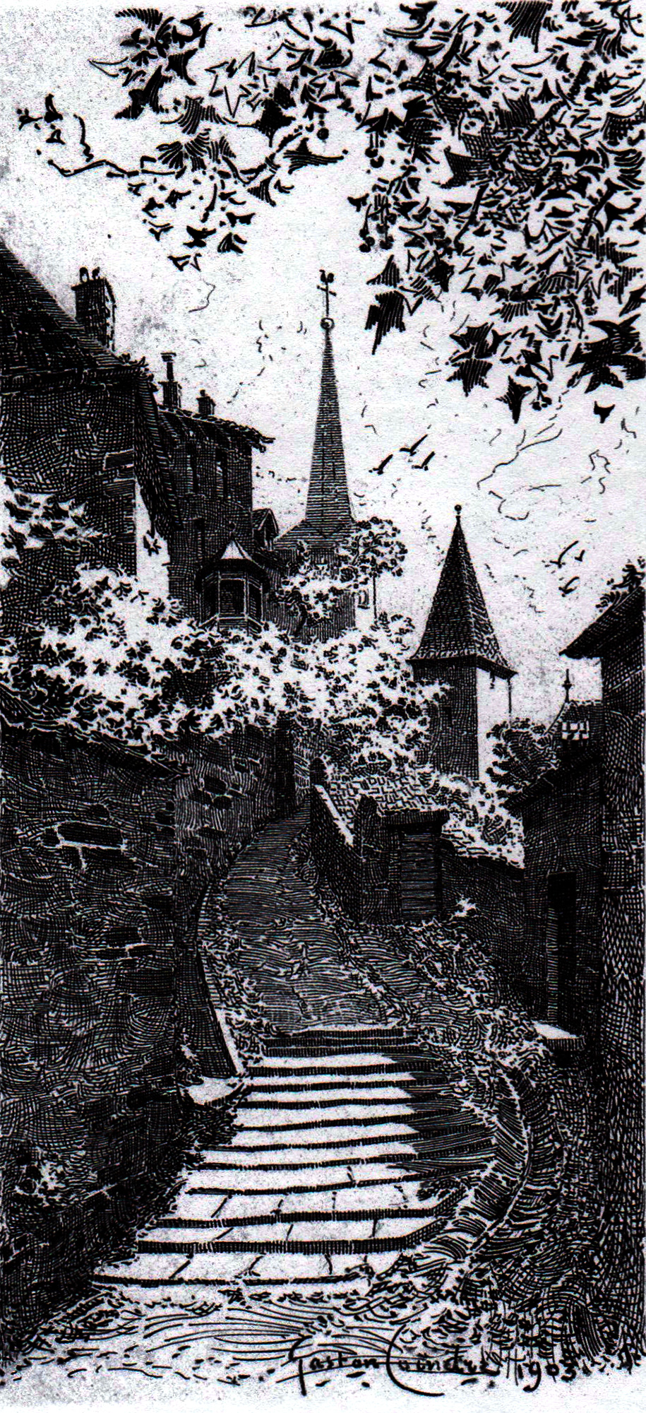 Gaston Coindre, Escalier d'Arçon