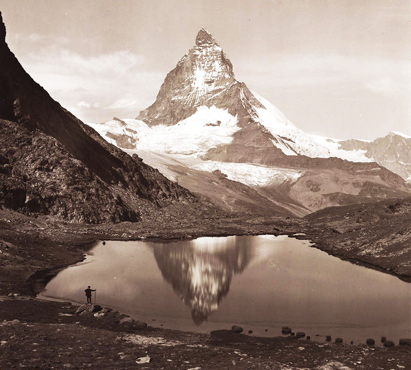 Adolphe Braun, Le Cervin et le lac Riffelsee, 1893