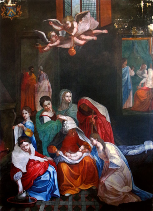 Jean-Francois Baudot, Naissance de la Vierge, Colonne (Jura), église de l'Assomption de la Vierge