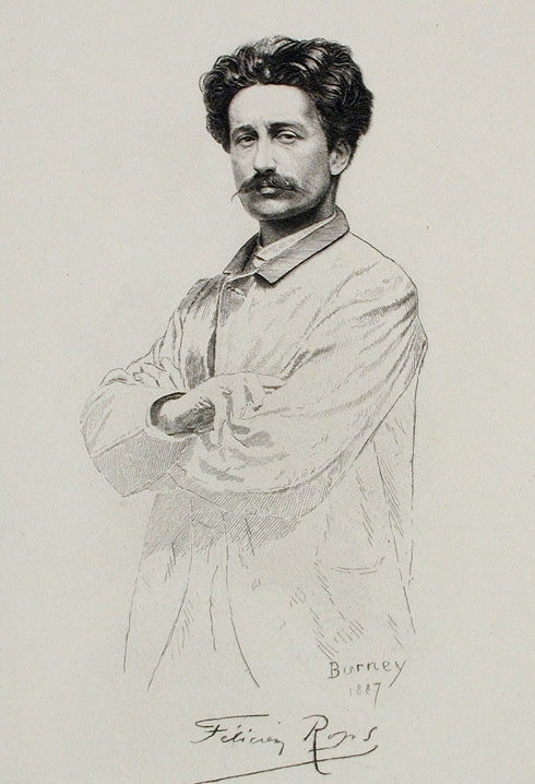 François-Eugène Burney, Félicien Rops