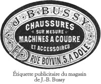 Simon Bussy, enseigne Bussy Dole