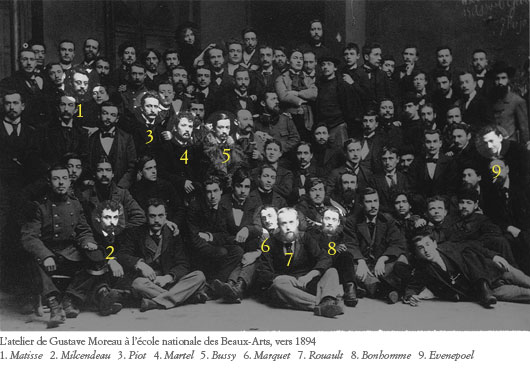 Simon Bussy, atelier de Gustave Moreau vers 1894