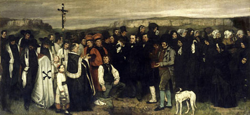 De Artibus Sequanis, Gustave courbet, L'Enterrement à Ornans