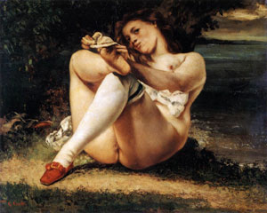 De Artibus Sequanis, Gustave Courbet, Femme enfilant ses bas