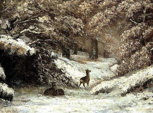 De Artibus Sequanis, Gustave courbet, La remise des chevreuils en hiver