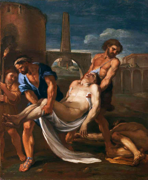 Guillaume Courtois, Saints Abdon et Sennen enterrent les martyrs chrétiens