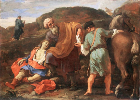 Guillaume Courtois, Le Bon Samaritain, musée des beaux-arts de Besançon