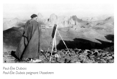Paul-Élie Dubois peignat l'Assekrem