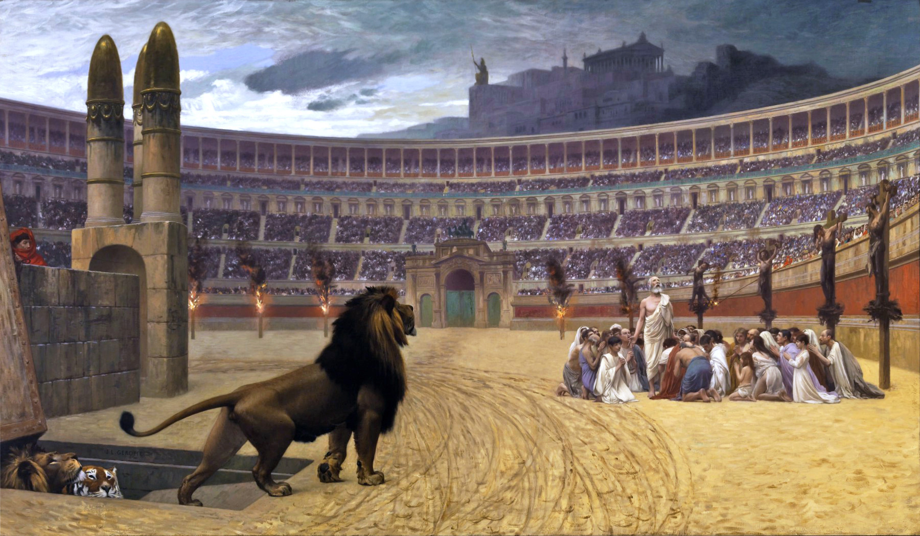 Jean-Léon Gérôme,La dernière prière des martyrs chrétiens