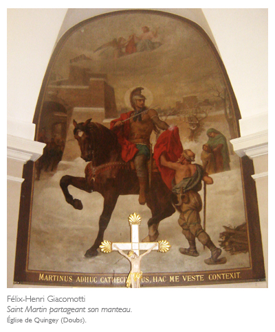 Félix-Henri Giacomotti, Saint Martin partageant son manteau