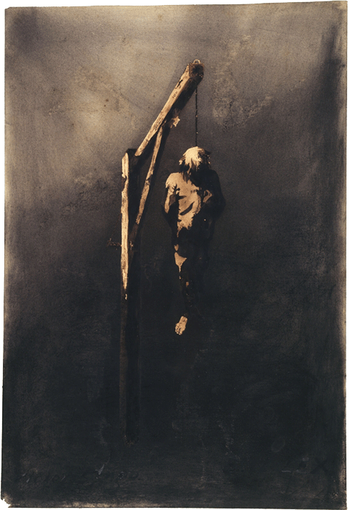 Victor Hugo, Ecce lex, le pendu.