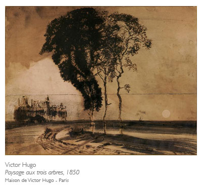 Victor Hugo, Paysage avec trois arbres