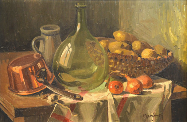Louis Macabrey; nature morte aux pommes de terre