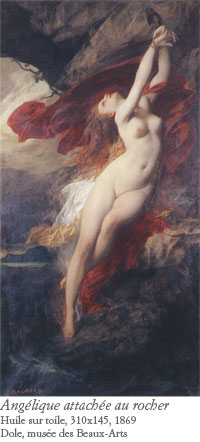 Jules Machard, Angélique attachée au rocher, 1869