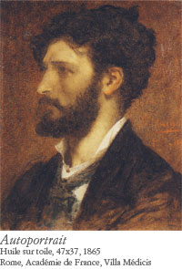 Jules Machard, Autoportrait, 1865