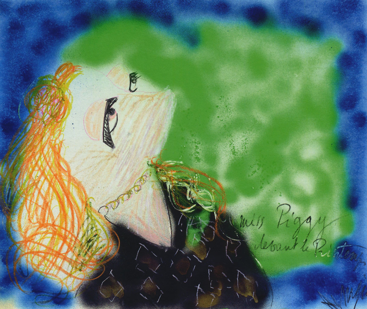 Jean Messagier, Miss Piggy devant le printemps, 1984