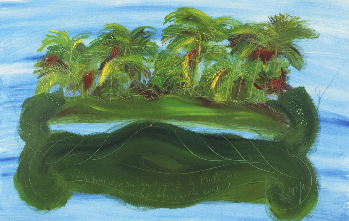 Jean Messagier, Avez-vous déjà vu un paysage de Malaisie accroché à la Franche-Comté ?