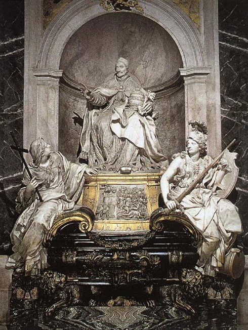 Pierre-Étienne Monnot, tombeau du pape Innocent XI