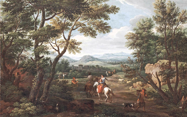 Monsù Francesco Borgognone, Paysage italien