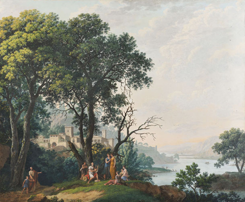 Jean-Pierre Péquignot, paysage avec Homère