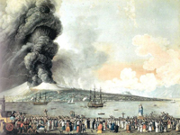 Alessandro D'Anna - Eruzione del Vesuvio del 1794. Processione dell'Immacolata.