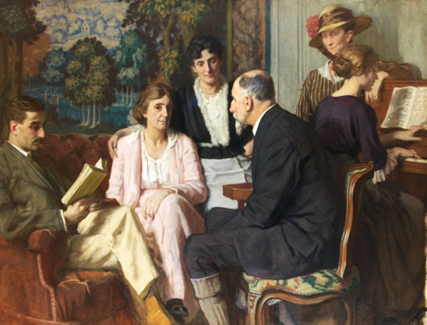 René-Xavier Prinet, Au salon à Luxeuil, réunion chez les Desgranges