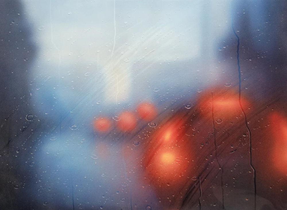 Saype, 8h26, Genève