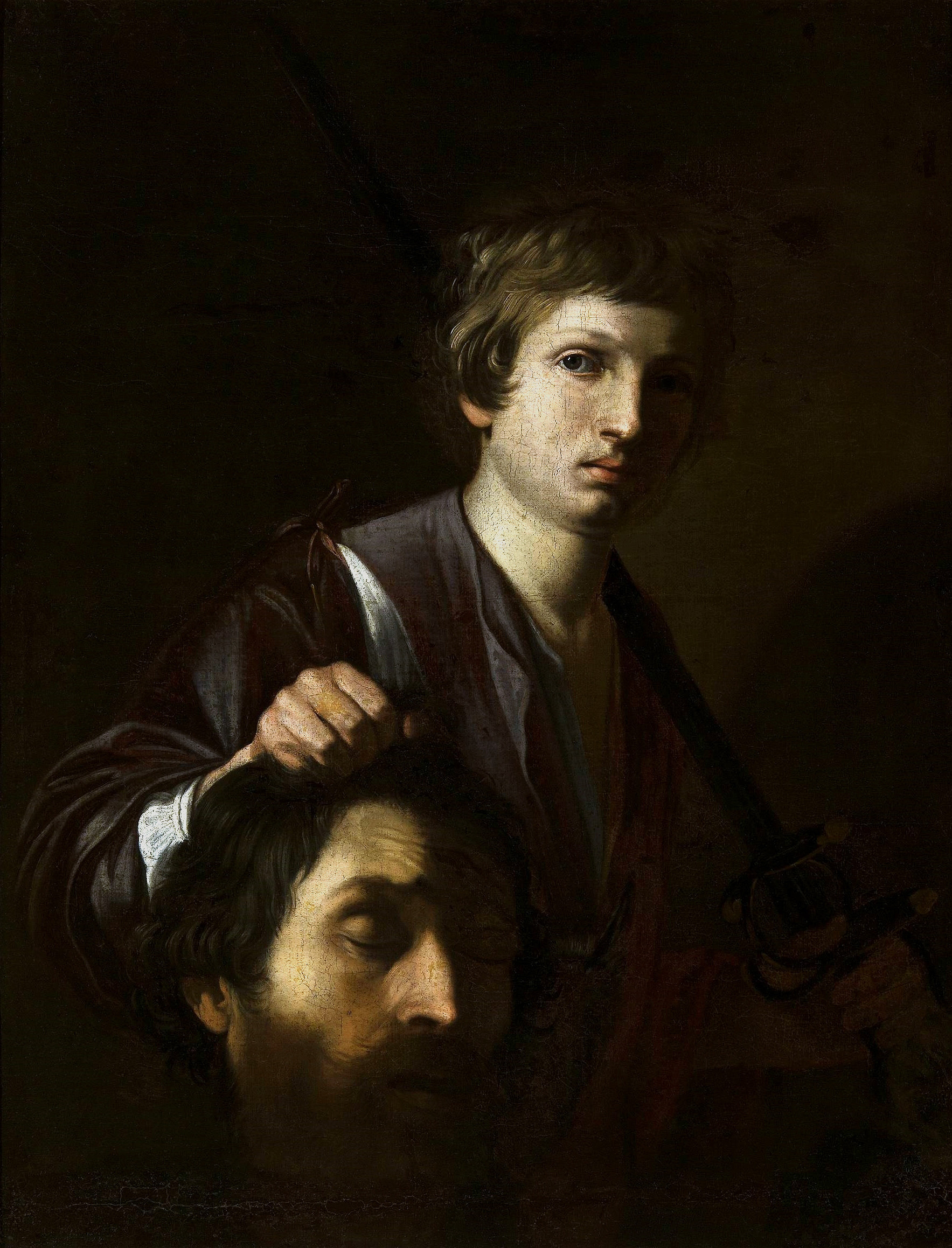 Nicolas Tournier, David avec la tête de Goliath