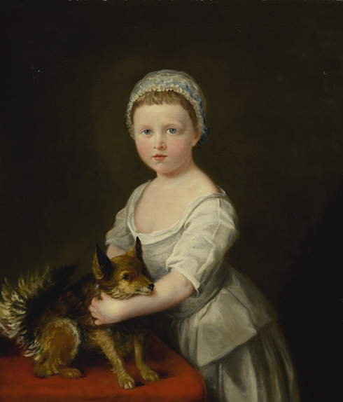 François-Xavier Vispré, portrait of Maria, later marchioness of Hereford, when a child