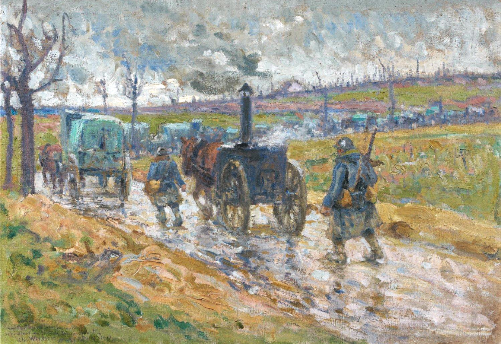 Charles Weisser, Convoi de ravitaillement au fort de Douaumont