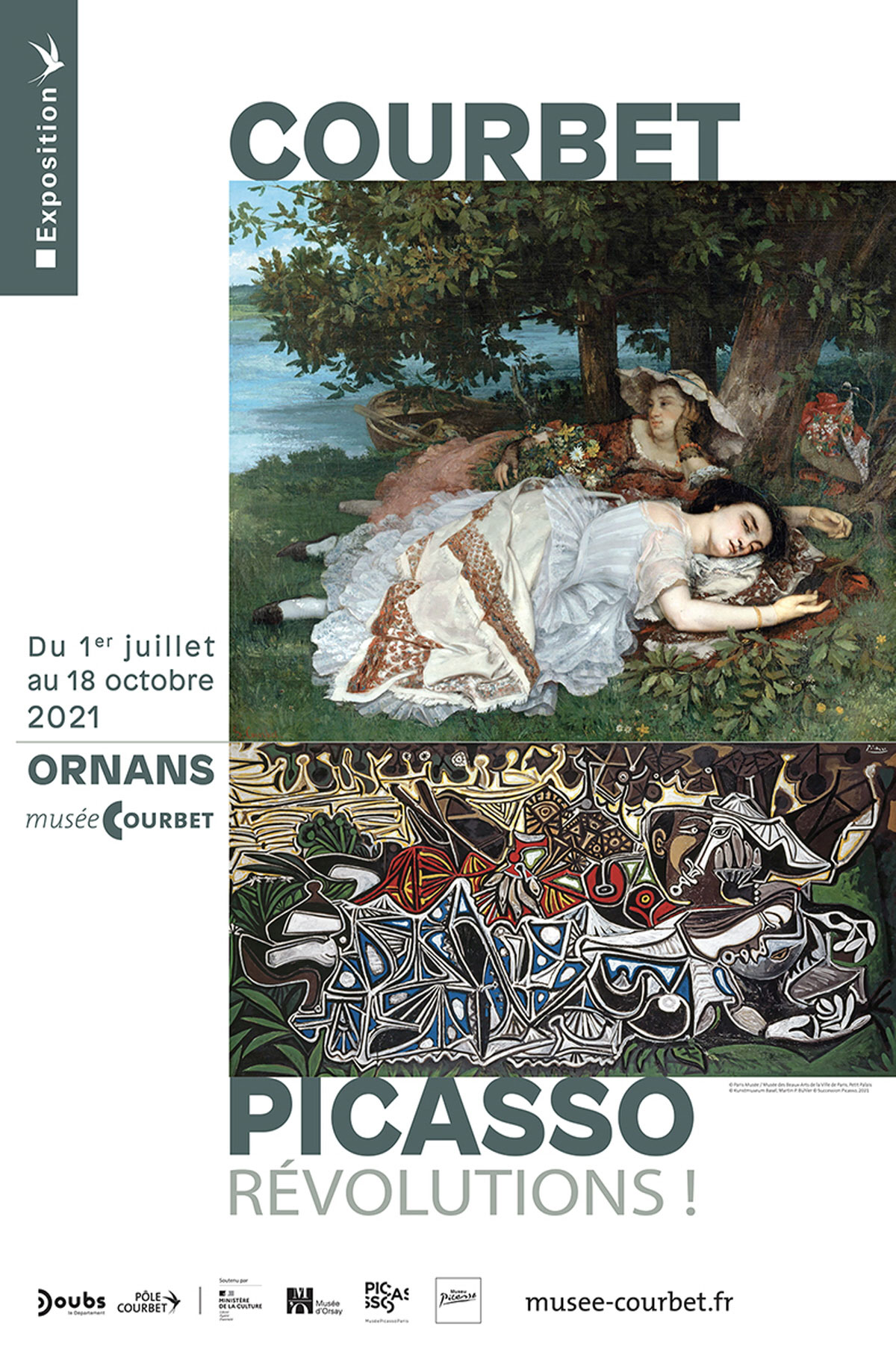 exposition Révolutions, Courbet-Picasso, musée Courbet, Ornans