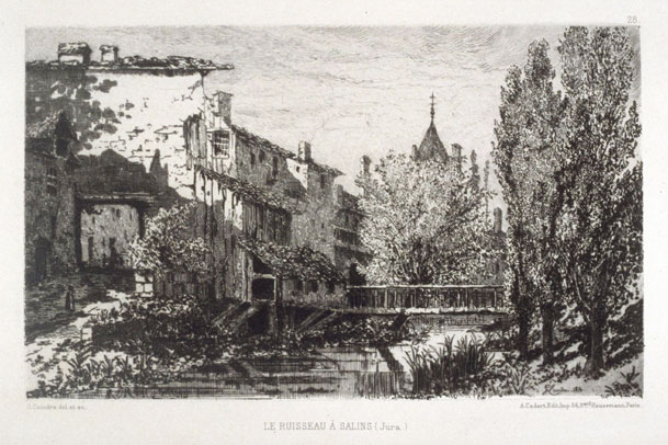 Gaston Coindre, ruisseau à Salins