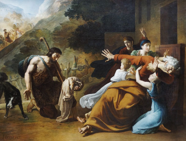 Francois-Joseph Heim, La robe ensanglantée de Joseph apportée à Jacob.